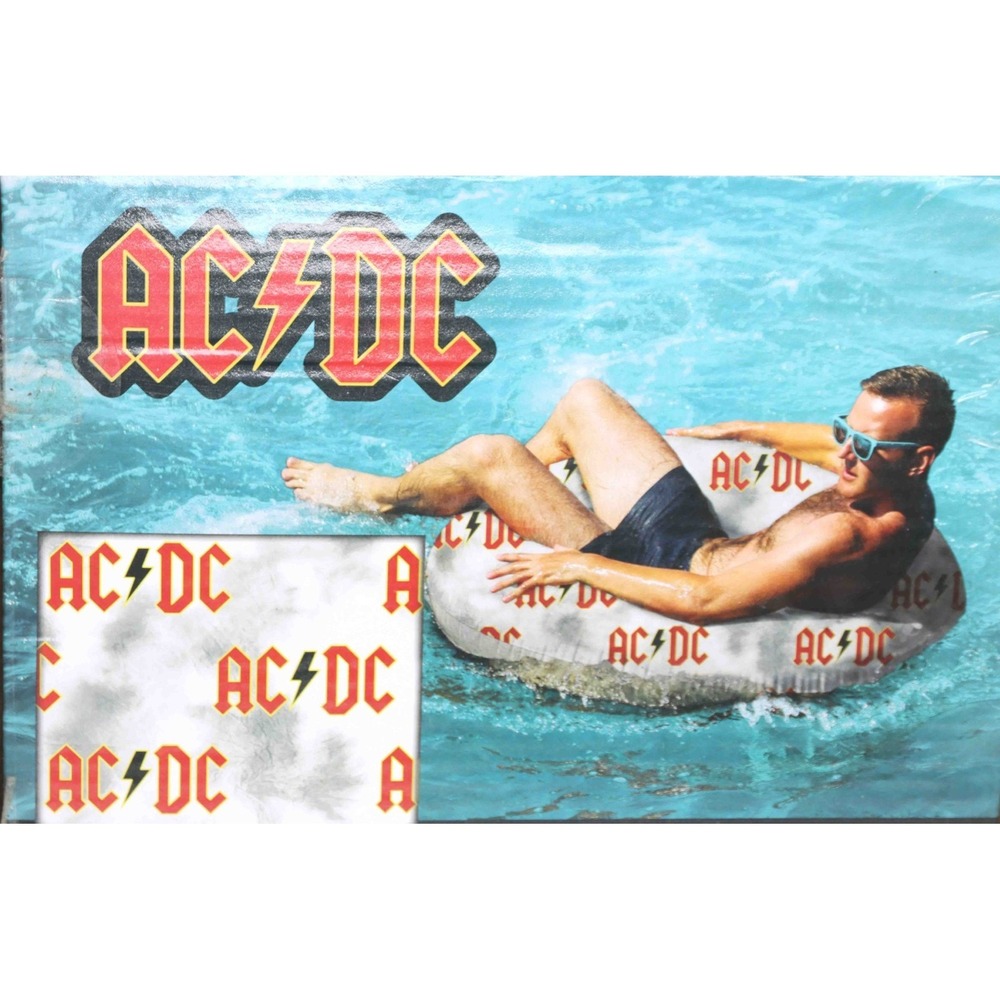 NEW AC/DC 45" Inflatable Pool Ring Float Swim Tube 198 lb max 13+ age